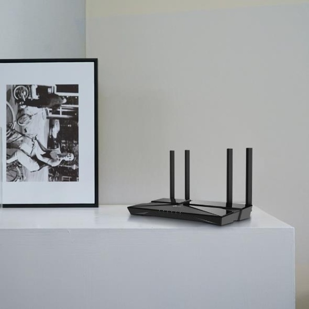 Maršrutizatorius TP-LINK 1800Mbps Wi-Fi 6 1 WAN 4x10/100/1000M antennas 4 ARCHERAX23