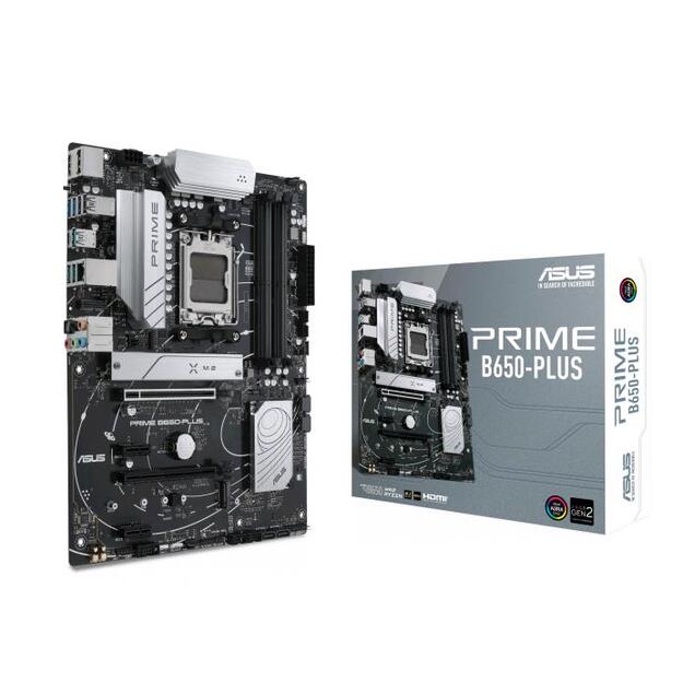 Pagrindinė plokštė|ASUS|AMD B650|SAM5|ATX|Memory DDR5|Memory slots 4|2xPCI-Express 4.0 1x|2xPCI-Express 4.0 16x|2xM.2|1xHDMI|1xDisplayPort|2xUSB 2.0|5xUSB 3.2|1xUSB-C|1xOptical S/PDIF|1xRJ45|5xAudio port|PRIMEB650-PLUS