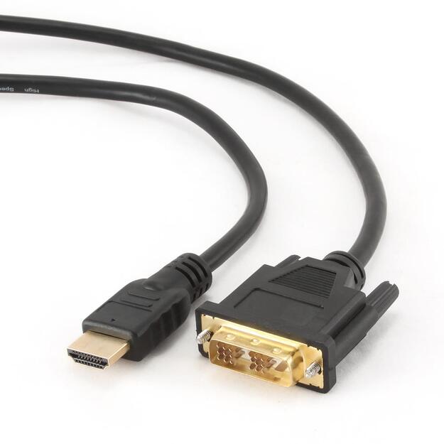 Vaizdo kabelis - adapteris HDMI-DVI 0.5M/CC-HDMI-DVI-0.5M GEMBIRD