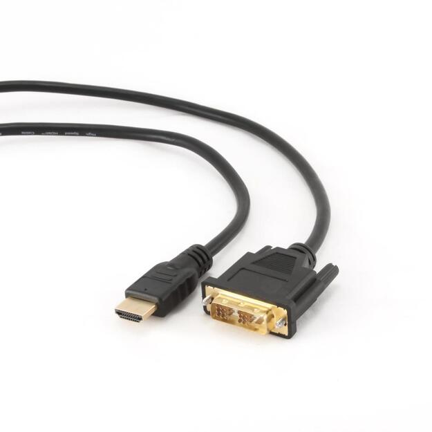 Vaizdo kabelis - adapteris HDMI-DVI 0.5M/CC-HDMI-DVI-0.5M GEMBIRD