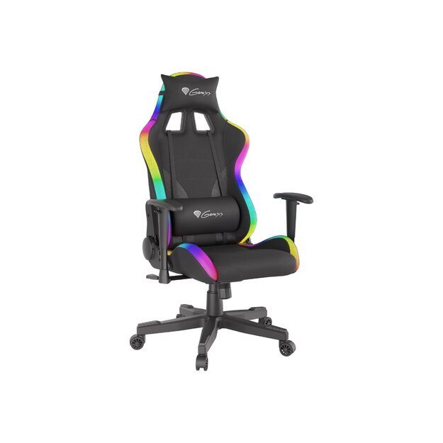 Žaidimų kėdė NATEC Genesis gaming chair Trit 600 RGB black