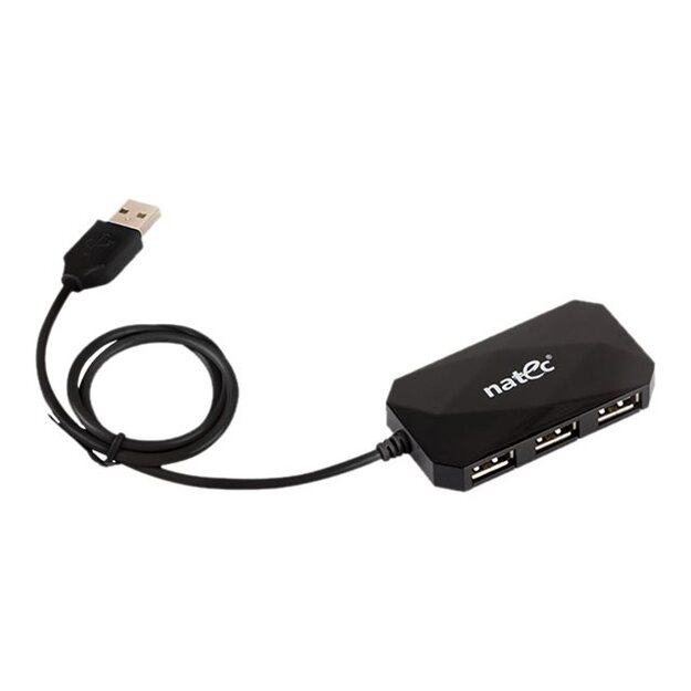 NATEC NHU-0647 Natec USB HUB 4-Port LOCUST USB 2.0, Black