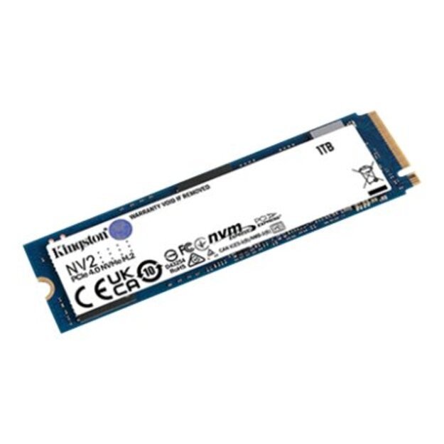 Kietasis diskas (SSD) vidinis SSD|KINGSTON|NV2|1TB|M.2|PCIE|NVMe|Write speed 2100 MBytes/sec|Read speed 3500 MBytes/sec|2.2mm|TBW 320 TB|MTBF 1500000 hours|SNV2S/1000G