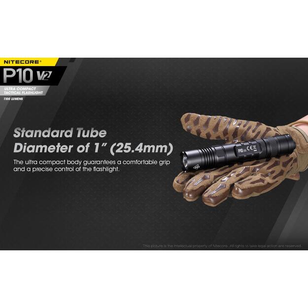 Žibintuvėlis PRECISE SERIES/1100 LUMENS P10 V2 NITECORE 11