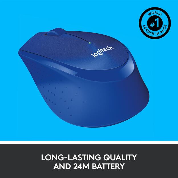 Kompiuterinė pelė belaidė OPTICAL WRL M330/SILENT BL 910-004910 LOGITECH