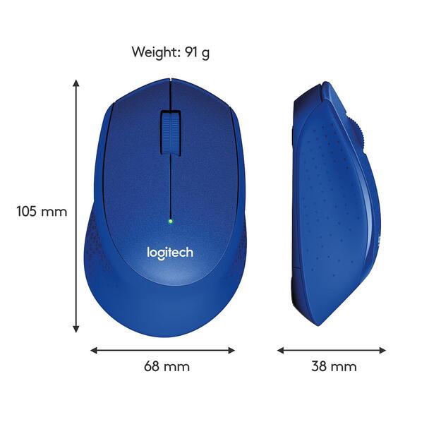 Kompiuterinė pelė belaidė OPTICAL WRL M330/SILENT BL 910-004910 LOGITECH