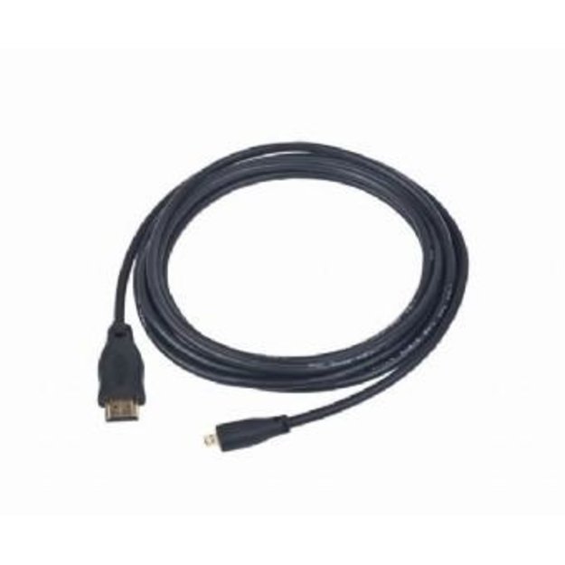 Vaizdo kabelis HDMI-MICRO HDMI 1.8M/V.2.0 BLK CC-HDMID-6 GEMBIRD