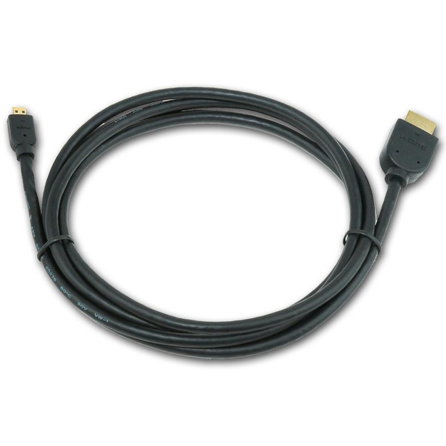 Vaizdo kabelis HDMI-MICRO HDMI 1.8M/V.2.0 BLK CC-HDMID-6 GEMBIRD
