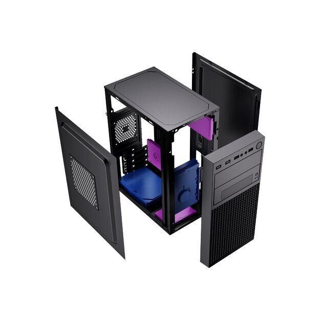 Kompiuterio korpusas GEMBIRD Computer Case Fornax K300 black 2