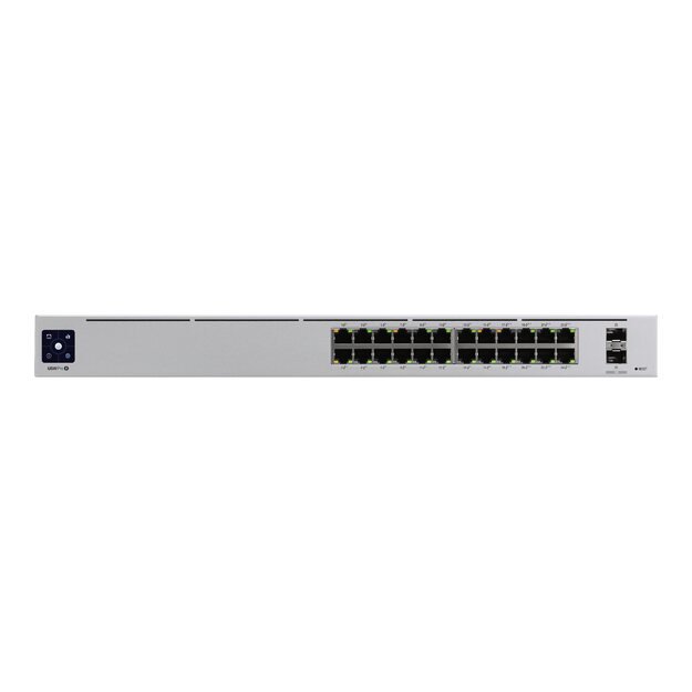 Komutatorius UBIQUITI USW-Pro-24-POE 24-port + 2xSFP+ 10 Gigabit Switch 16x PoE+ 8x POE++