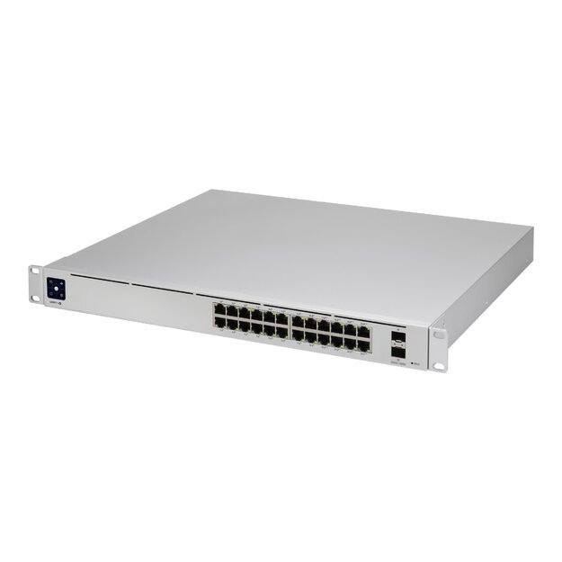 Komutatorius UBIQUITI USW-Pro-24-POE 24-port + 2xSFP+ 10 Gigabit Switch 16x PoE+ 8x POE++