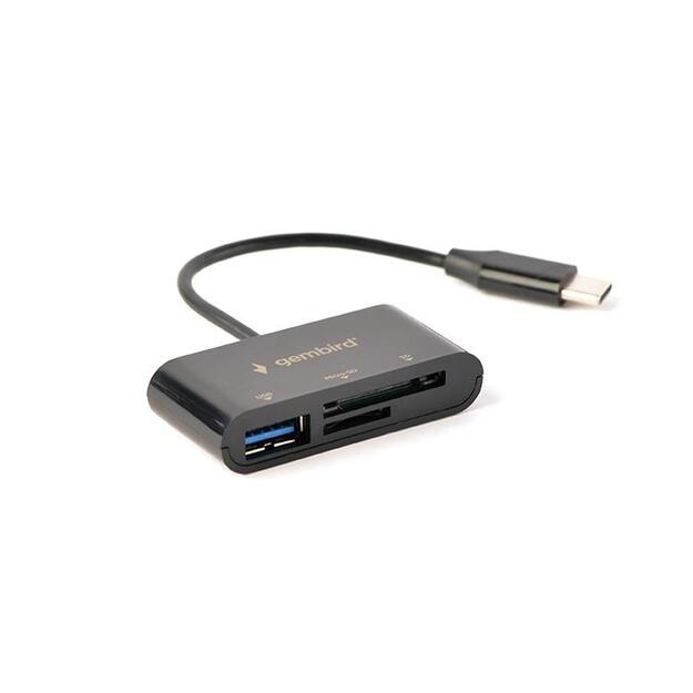 Atminties kortelių skaitytuvas USB-C SD/COMBO UHB-CR3-02 GEMBIRD 4