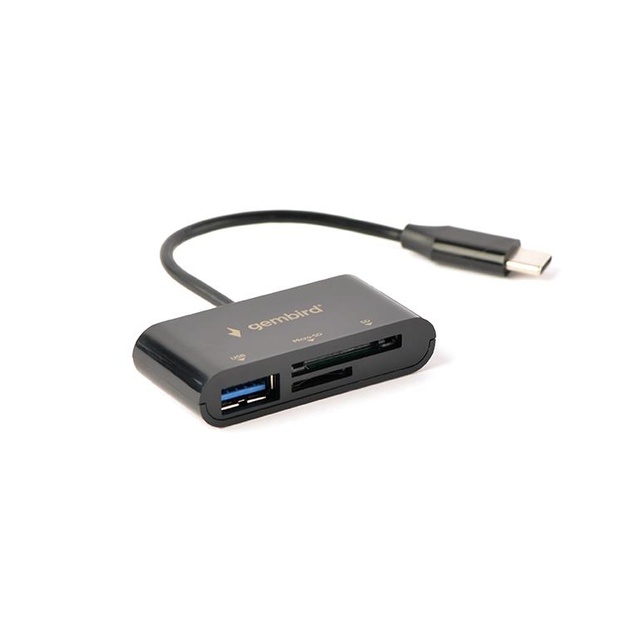 Atminties kortelių skaitytuvas USB-C SD/COMBO UHB-CR3-02 GEMBIRD