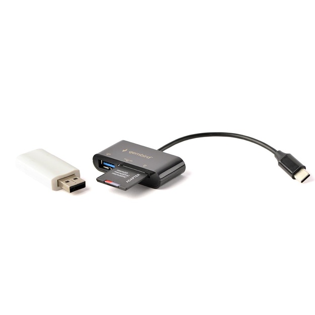 Atminties kortelių skaitytuvas USB-C SD/COMBO UHB-CR3-02 GEMBIRD