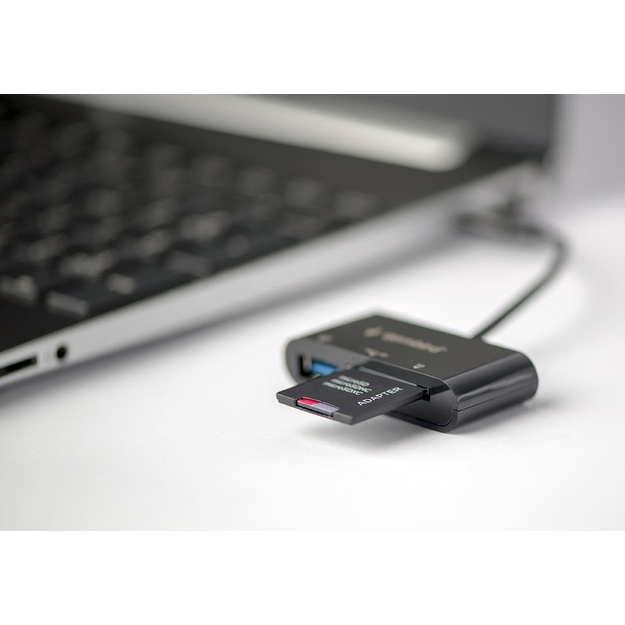 Atminties kortelių skaitytuvas USB-C SD/COMBO UHB-CR3-02 GEMBIRD