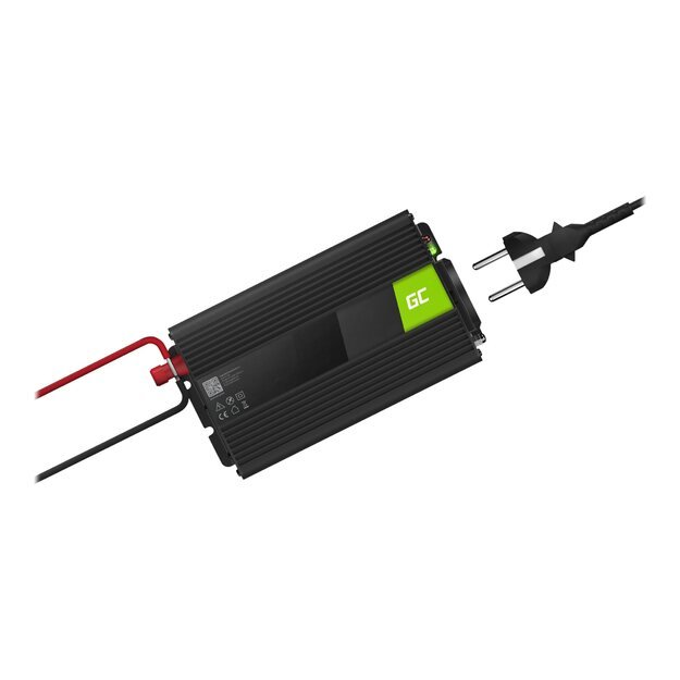 GREEN CELL Car Power Inverter 12V to 230V 1000W/2000W Pure Sine 55