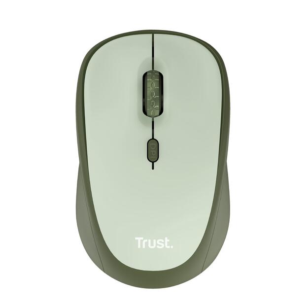 Kompiuterinė pelė belaidė MOUSE USB OPTICAL WRL YVI+/GREEN 24552 TRUST 4