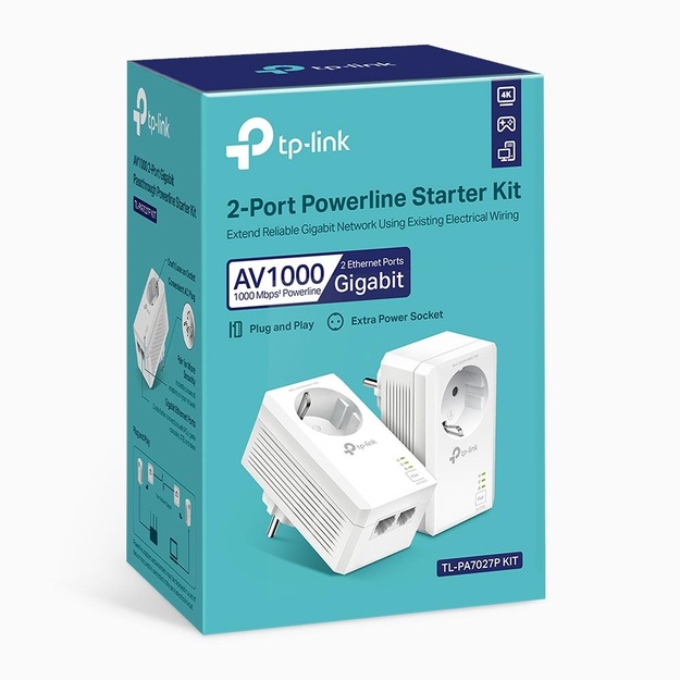 Belaidžio ryšio stiprintuvas 1000MBPS TL-PA7027P KIT TP-LINK