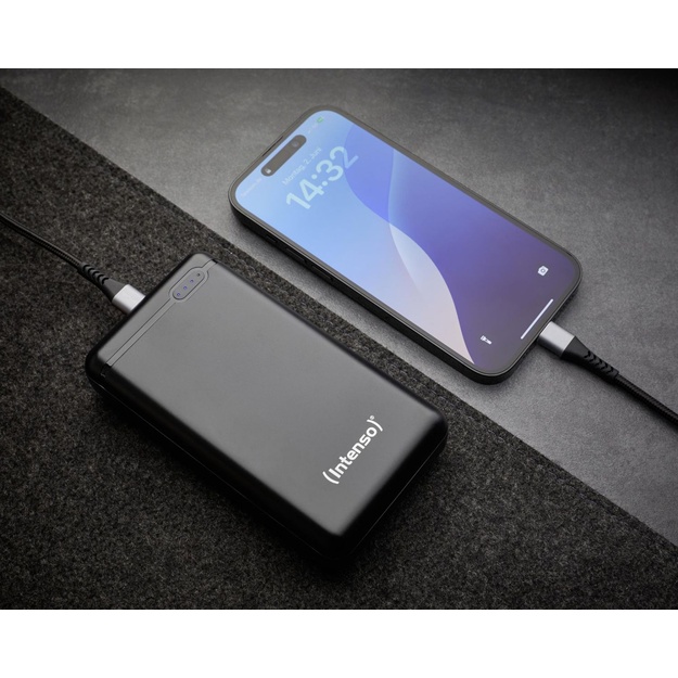 Išorinė baterija USB 20000MAH/BLACK XS20000 INTENSO