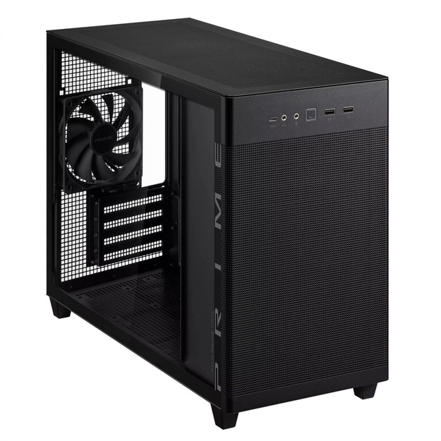 Kompiuterio korpusas Case|ASUS|Prime AP201 Tempered Glass|Micro|Not included|MicroATX|MiniITX|Colour Black|PRIMEAP201TG