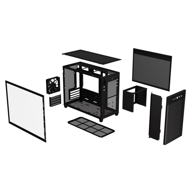 Kompiuterio korpusas Case|ASUS|Prime AP201 Tempered Glass|Micro|Not included|MicroATX|MiniITX|Colour Black|PRIMEAP201TG