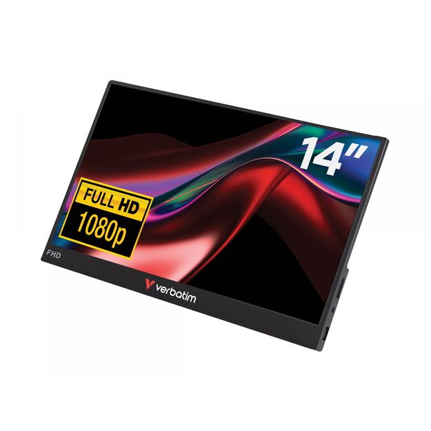 Nešiojamas monitorius lietimui jautriu ekranu VERBATIM PMT-14 Touchscreen 14inch FHD 1080p Metal