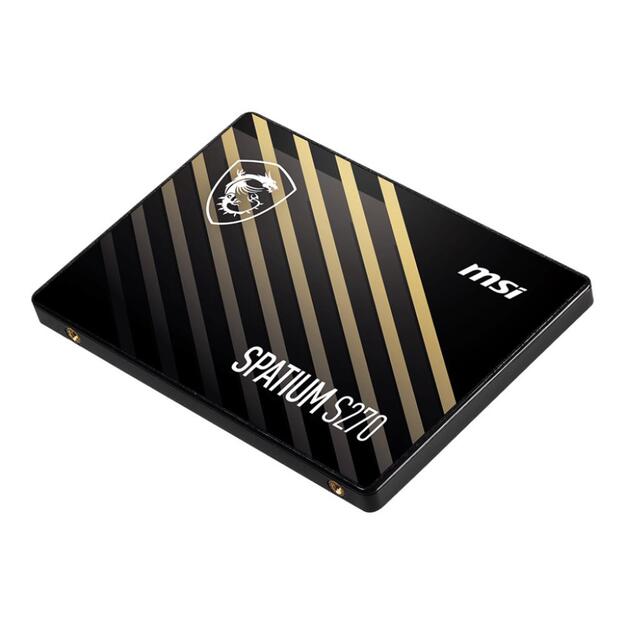 SSD|MSI|SPATIUM S270|960GB|SATA|3D NAND|Write speed 450 MBytes/sec|Read speed 500 MBytes/sec|2,5 |TBW 500 TB|MTBF 2000000 hours|S78-440P130-P83