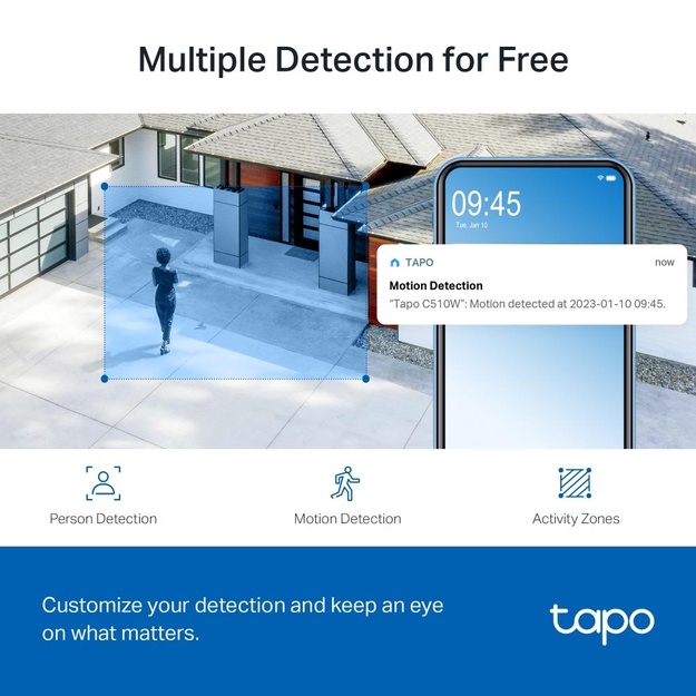 Belaidė kamera 1080P PAN TILT TAPO C510W TP-LINK