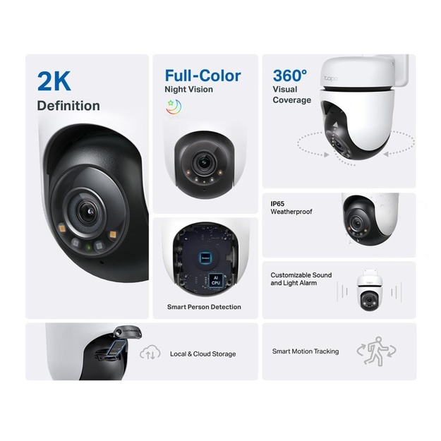 Belaidė kamera 1080P PAN TILT TAPO C510W TP-LINK