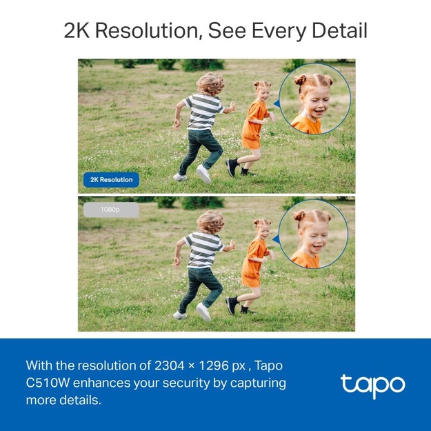Belaidė kamera 1080P PAN TILT TAPO C510W TP-LINK