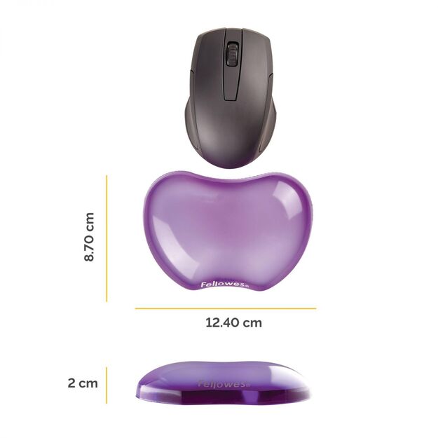 MOUSE PAD WRIST SUPPORT/PURPLE 91477-72 FELLOWES 1