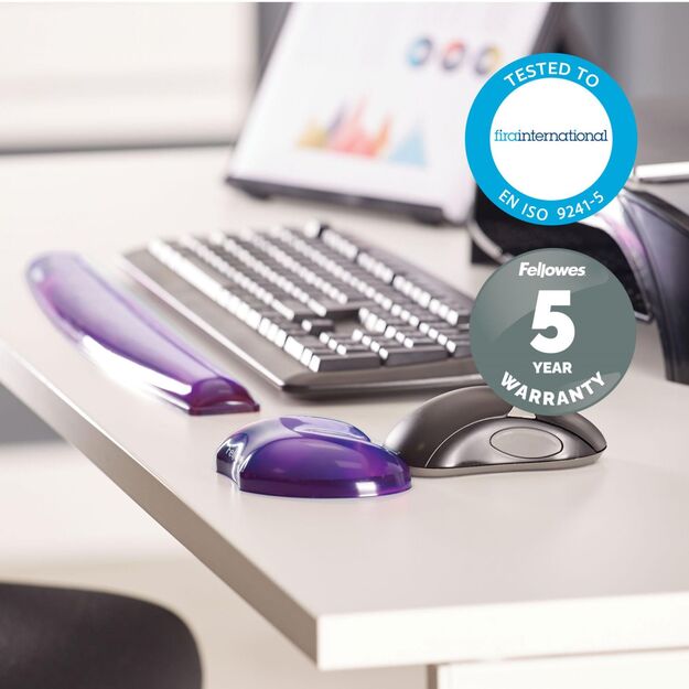MOUSE PAD WRIST SUPPORT/PURPLE 91477-72 FELLOWES 3