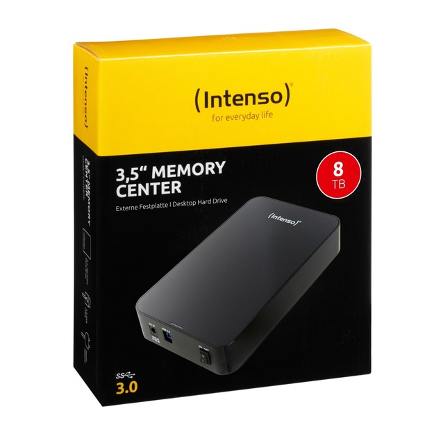 External HDD|INTENSO|6031516|8TB|USB 3.0|Black|6031516