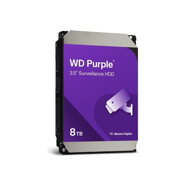 HDD|WESTERN DIGITAL|Purple|8TB|SATA 3.0|256 MB|5640 rpm|3,5 |WD85PURZ