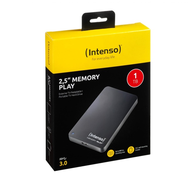 External HDD|INTENSO|6021460|1TB|USB 3.0|Colour Black|6021460