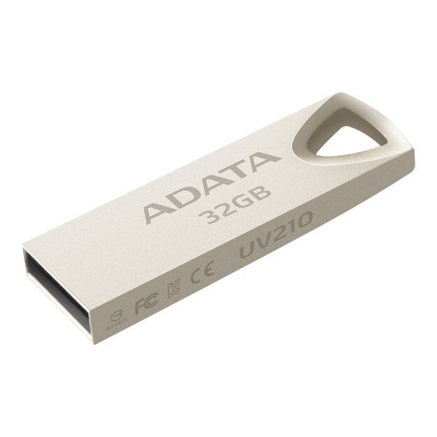 MEMORY DRIVE FLASH USB2 32GB/GOLD AUV210-32G-RGD ADATA