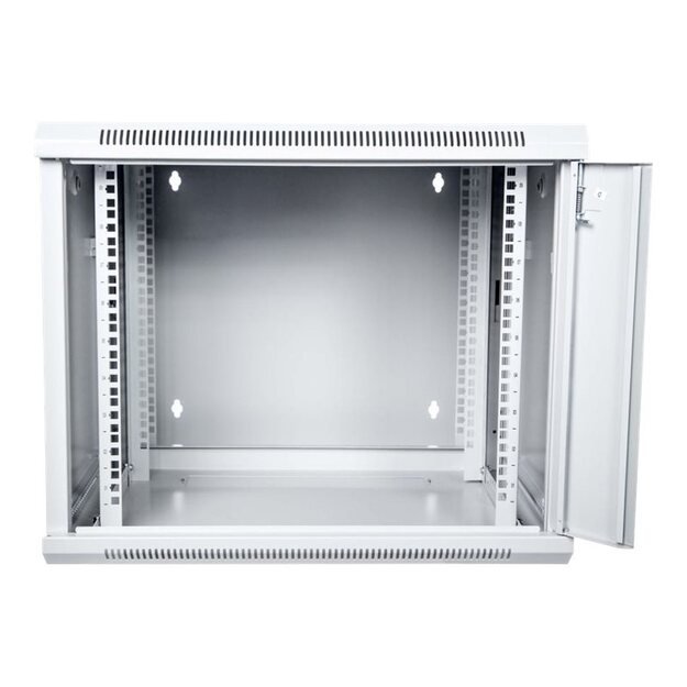 DIGITUS DN-WD19 09U/550 Wallmount cabinet 9U double section 600x550mm grey RAL 7035