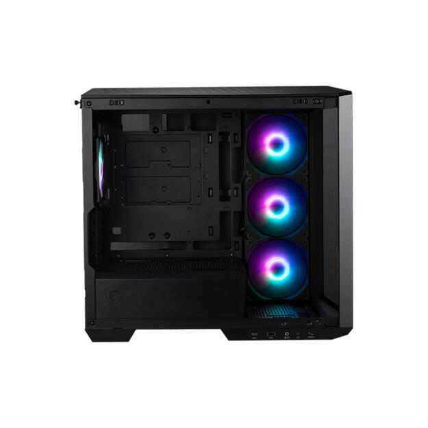 Case|MSI|MidiTower|Case product features Transparent panel|Not included|MicroATX|Colour Black|MAGPANOM100RPZ