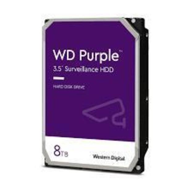 HDD|WESTERN DIGITAL|Purple|8TB|SATA 3.0|256 MB|7200 rpm|3,5 |WD8002PURP