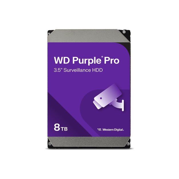 HDD|WESTERN DIGITAL|Purple|8TB|SATA 3.0|256 MB|7200 rpm|3,5 |WD8002PURP