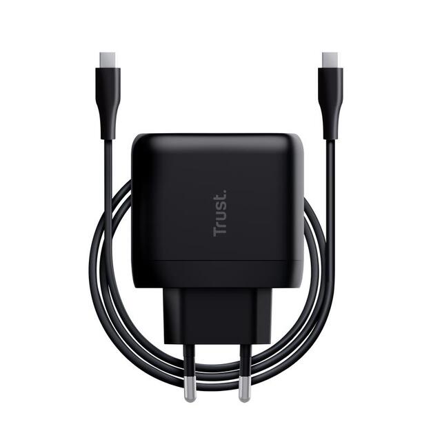MOBILE CHARGER WALL MAXO 65W/USB-C BLACK 24817 TRUST