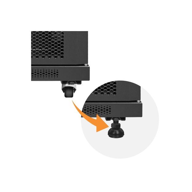 QOLTEC 54518 19inches RACK cabinet / 15U / 600 x 600 x 855 / Steel case 2