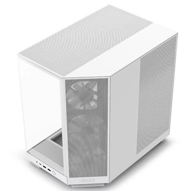 NZXT PC case H6 Flow RGB midi tower white