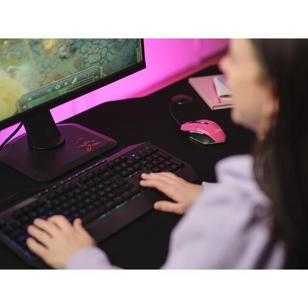 MOUSE USB OPTICAL GAMING PINK/GXT109P FELOX 25068 TRUST 10