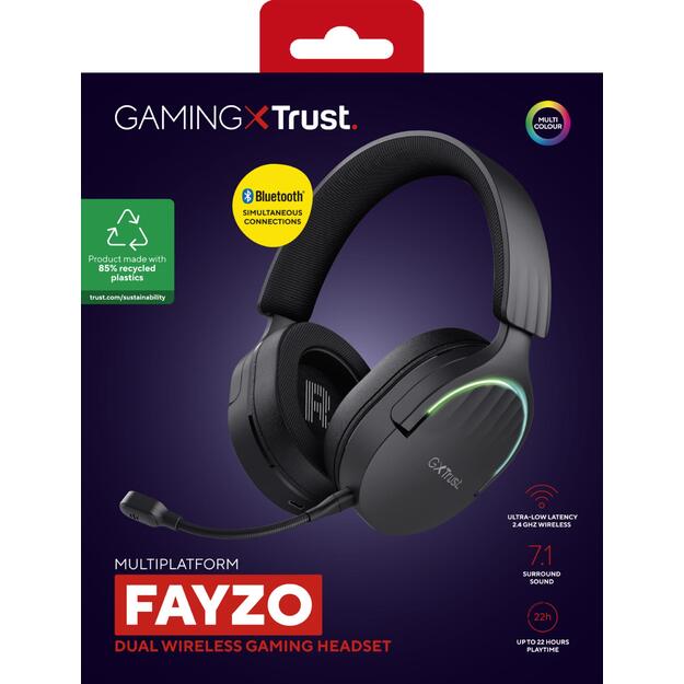HEADSET WRL GXT491 FAYZO/BLK 24901 TRUST 15