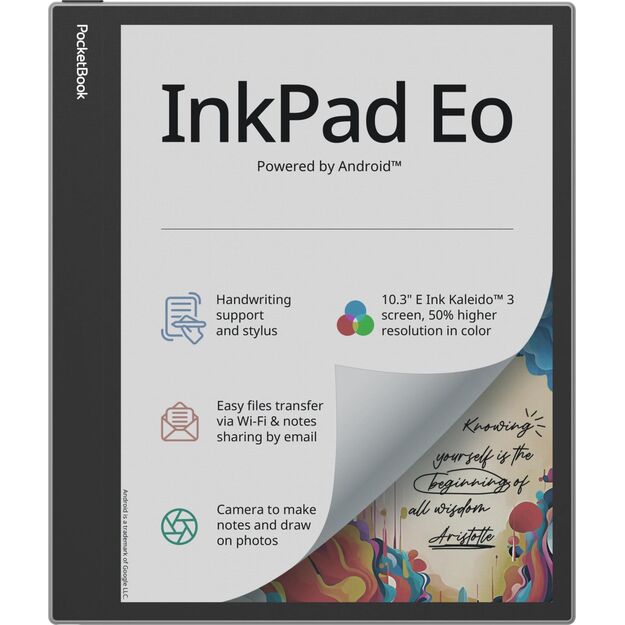 E-Reader|POCKETBOOK|InkPad Eo|10.3 |2480 x 1860|1xUSB-C|1xMicroSD Card Slot|Bluetooth|Grey|PB1042-M-WW