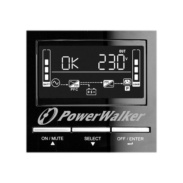 POWERWALKER VI UPS 3000VA CW FR Line-Interactive USB IEC RS-232 EPO 5