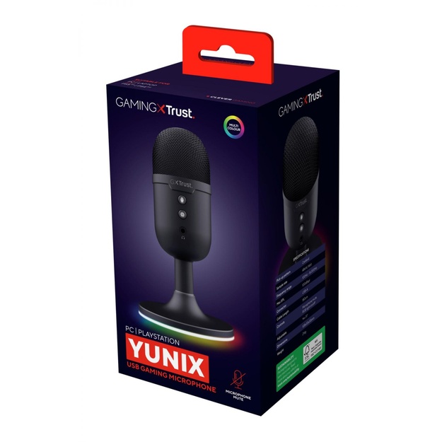 MICROPHONE GXT234 YUNIX USB/BLK 25372 TRUST