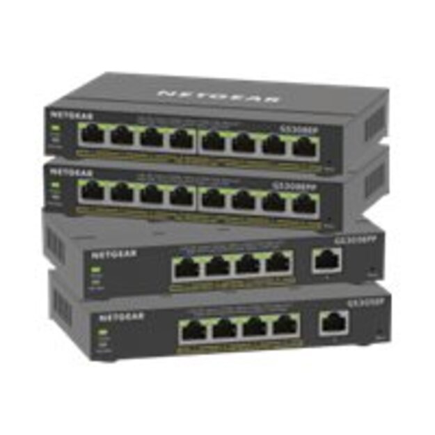 NETGEAR 8PT GE Plus Switch W/HI-PWR POE+