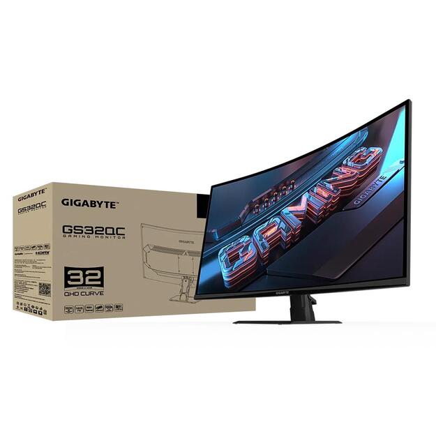 LCD Monitor|GIGABYTE|GS32QC EK|31.5 |Gaming/Curved|Panel VA|2560x1440|16:9|170 ??|1 ms|GS32QCEK